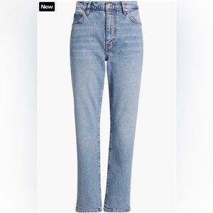 NEW FRAME Denim The Borrowed Mid-Rise Straight Leg Jeans in Ricochet Size 26